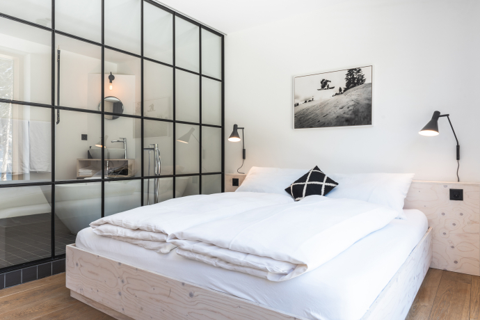 Zimmer im Riders Hotel in Laax (Foto: © Flims Laax Falera) Zimmer im Riders Hotel in Laax