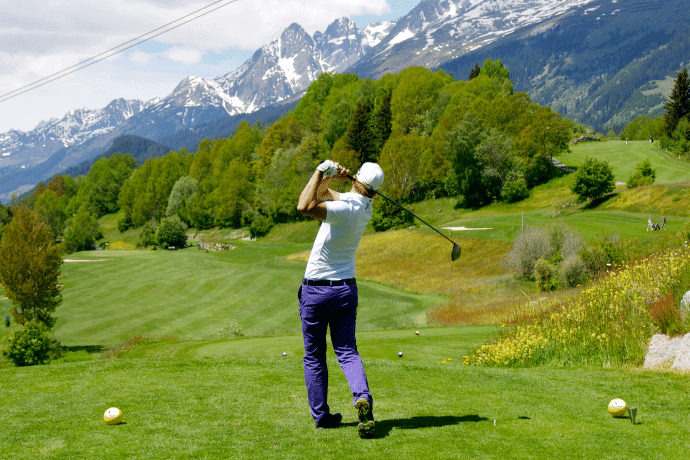 Golfen in Brigels. Golfen in Brigels.