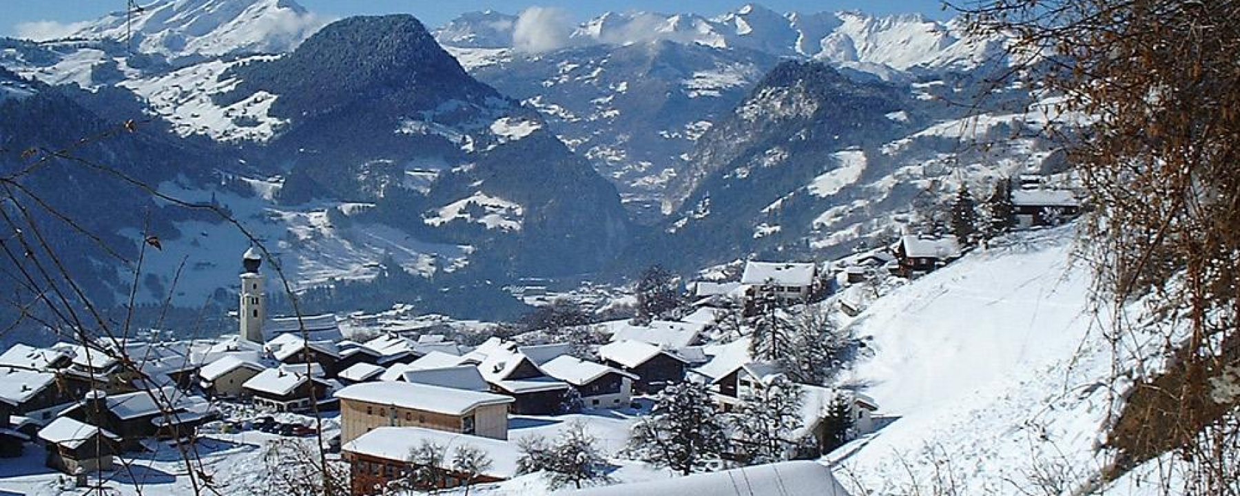 Blick Richtung Bündner Rheintal mit dem Calanda