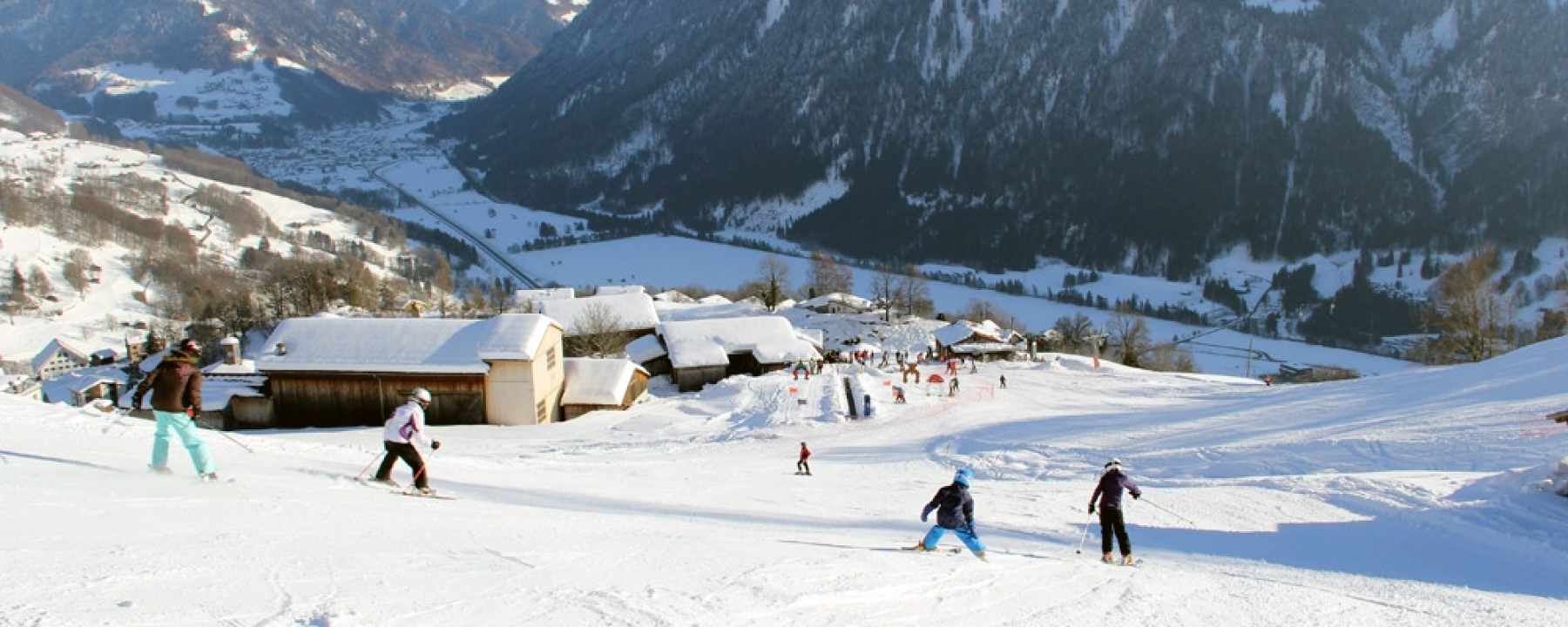 Skipiste, Skilift Flensa in Seewis