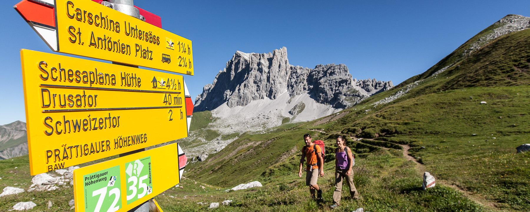 Unterwegs auf dem Prättigauer Höhenweg