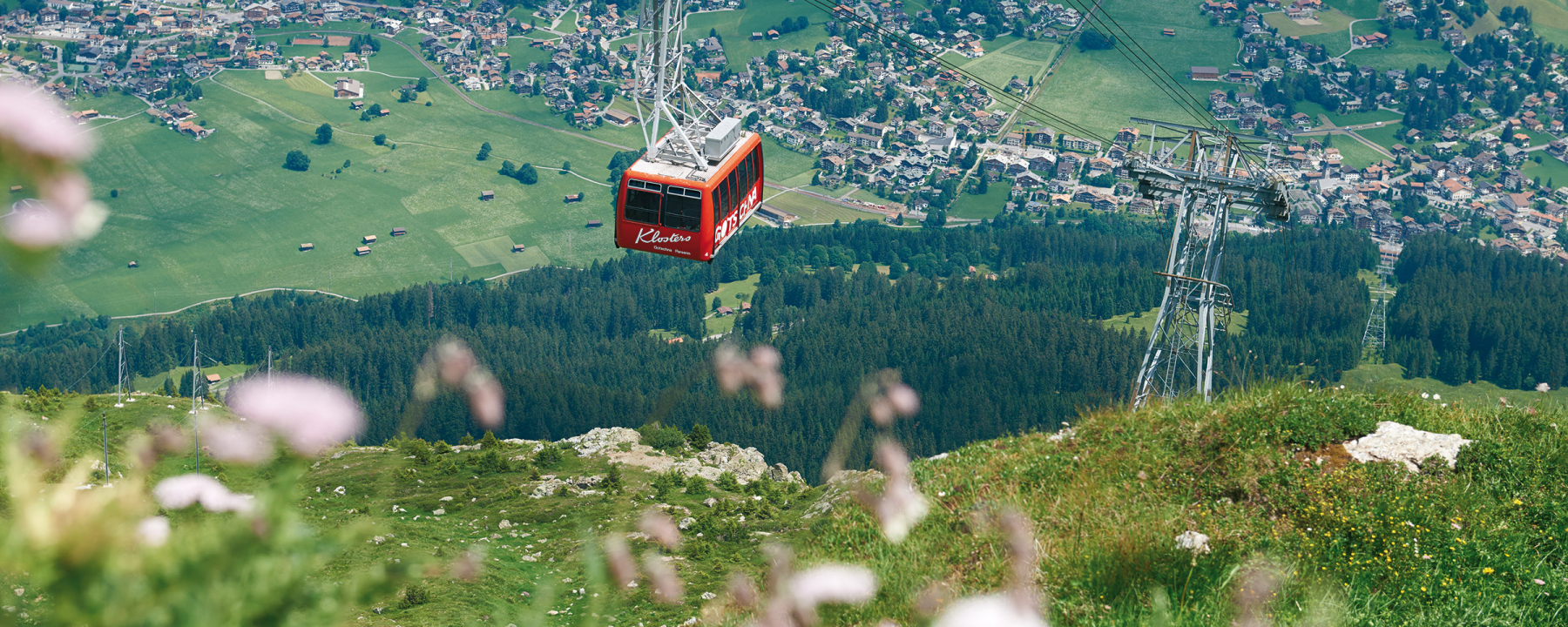Gotschnabahn im Hintergrund Klosters