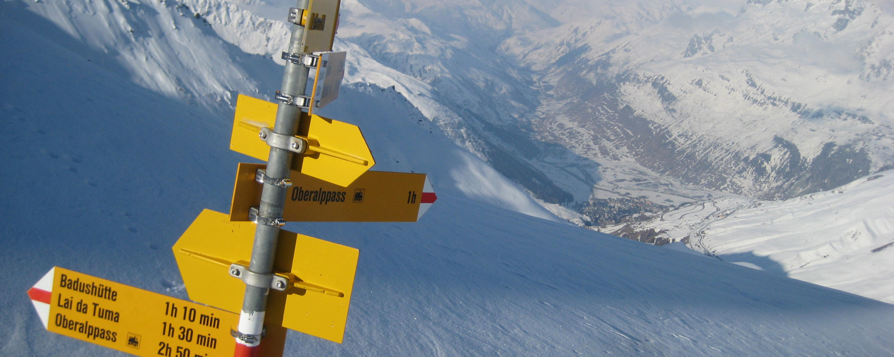 Tiefblick auf Andermatt