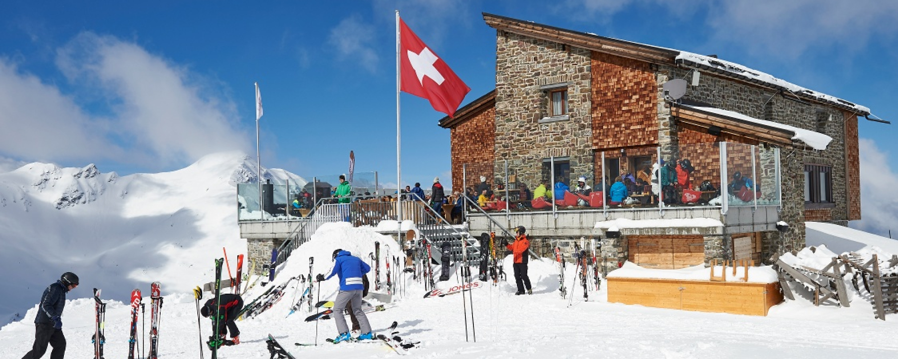 Die Hörnli-Hütte im Winter