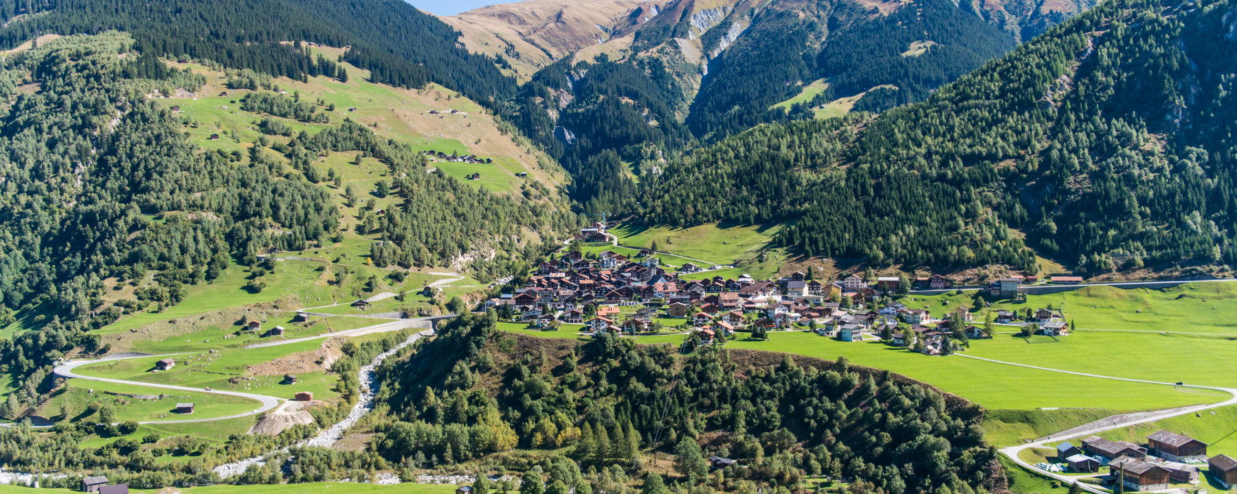 Blick auf Curaglia