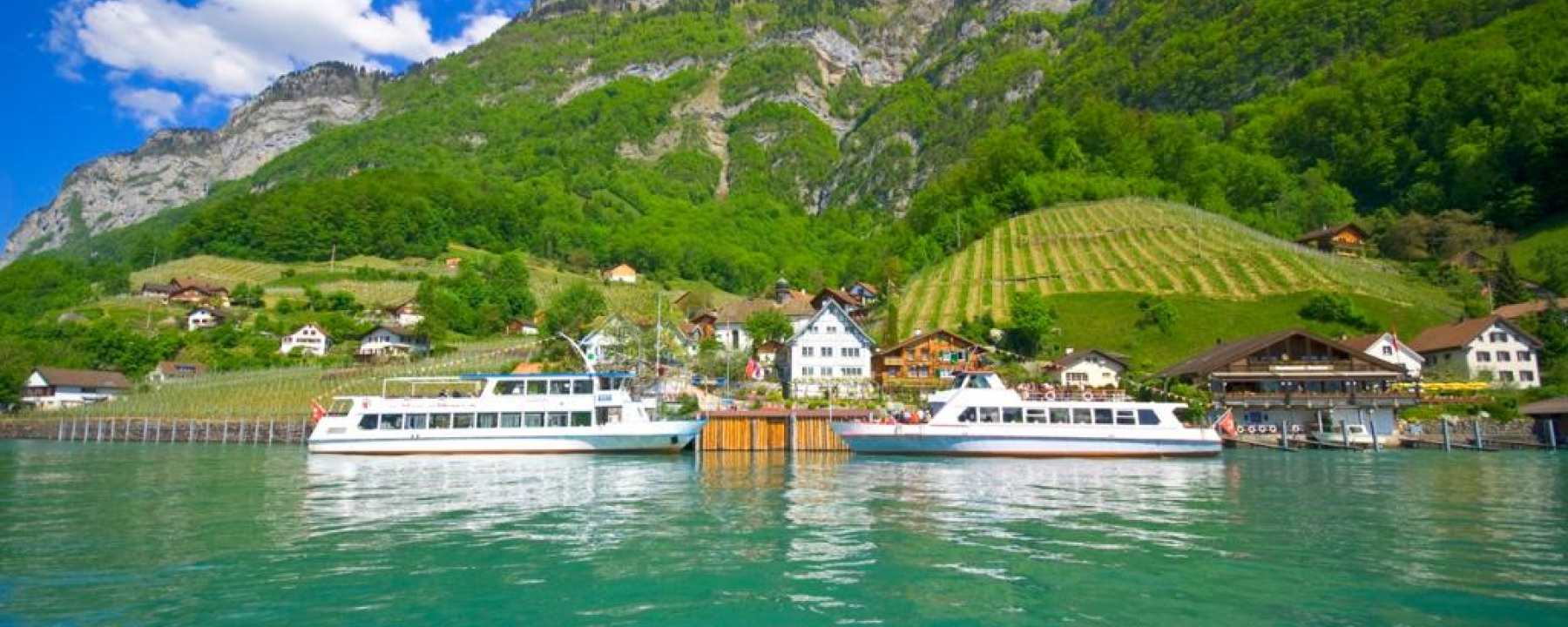 Anlegestelle in Quinten