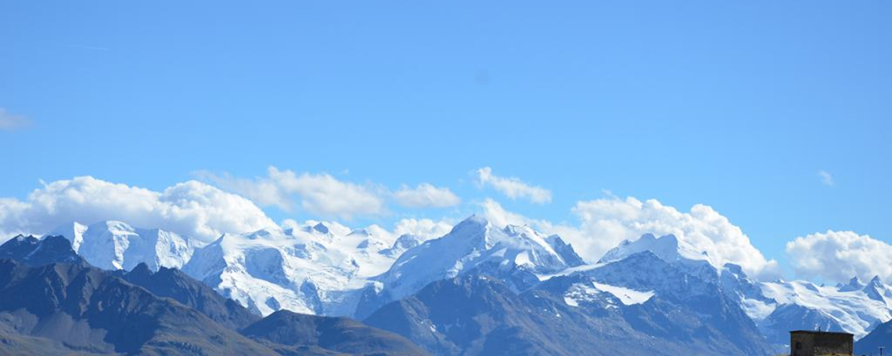 Ausblick Chamanna d'Es-cha, Berninagruppe