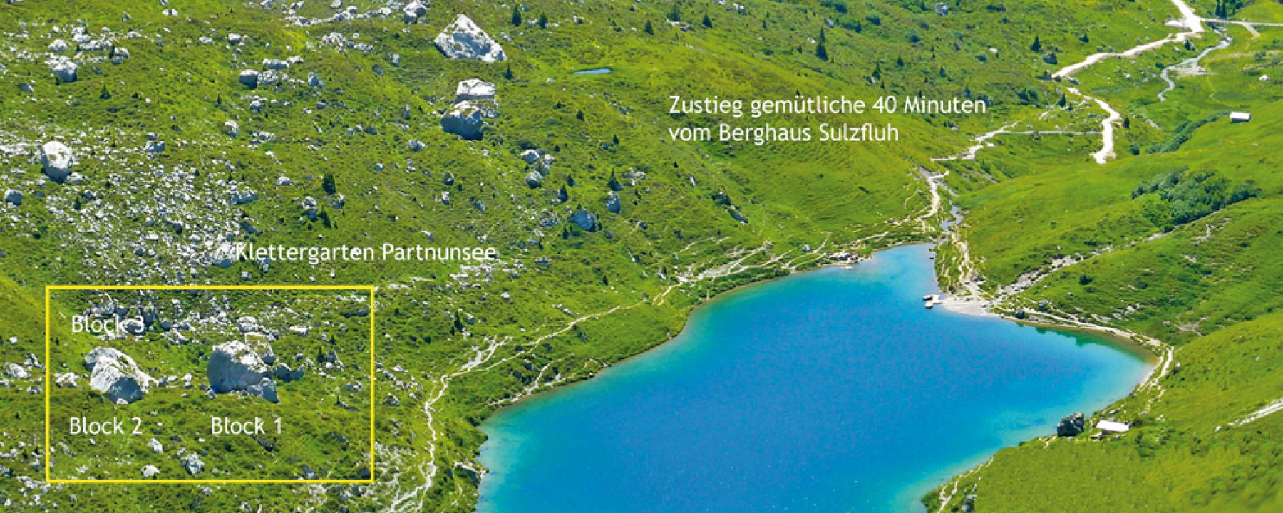 Lage des Familiengartens Partnun