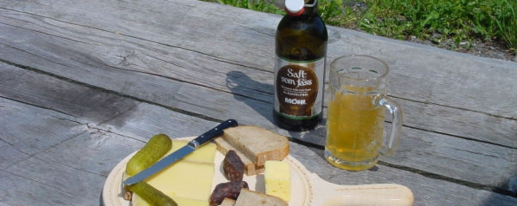 Essen auf den Alpen Schrina und Tschingla