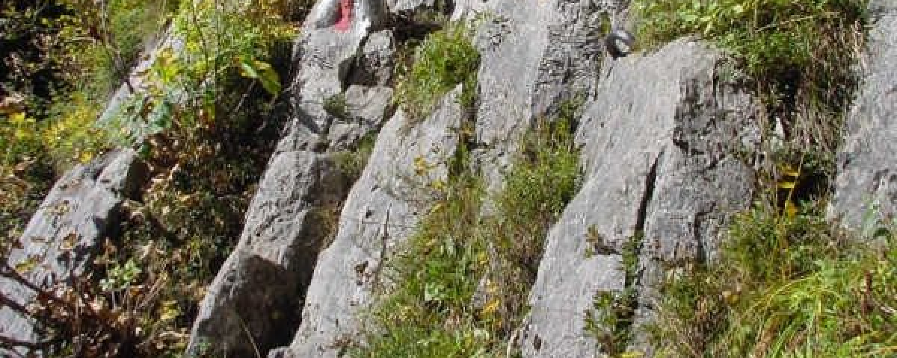 Einstieg Sitzstein, sehr schöne Kletterstelle