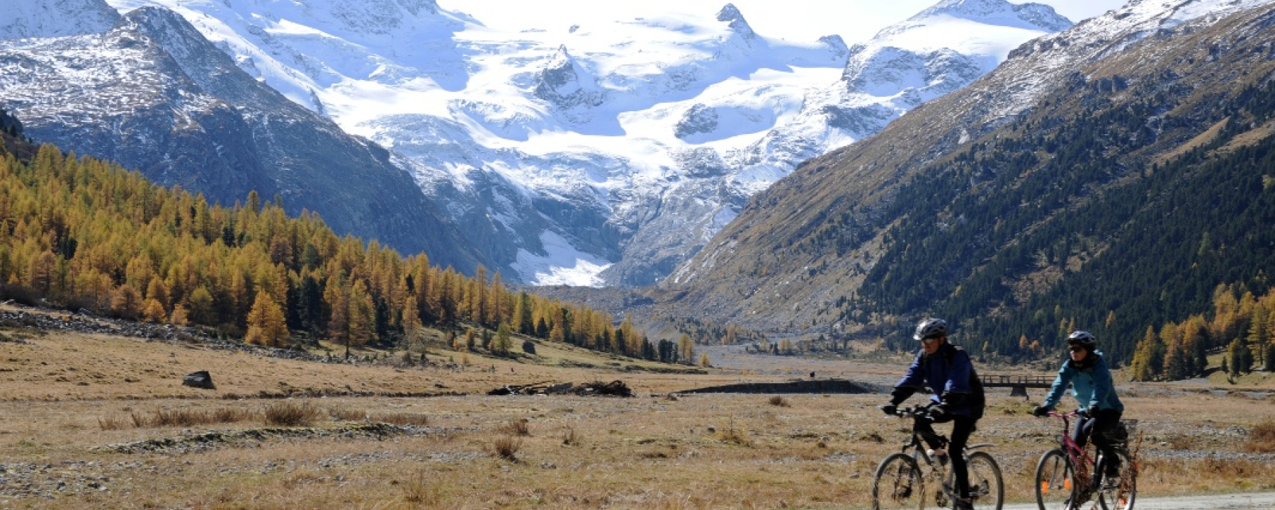 Biker im Val Roseg