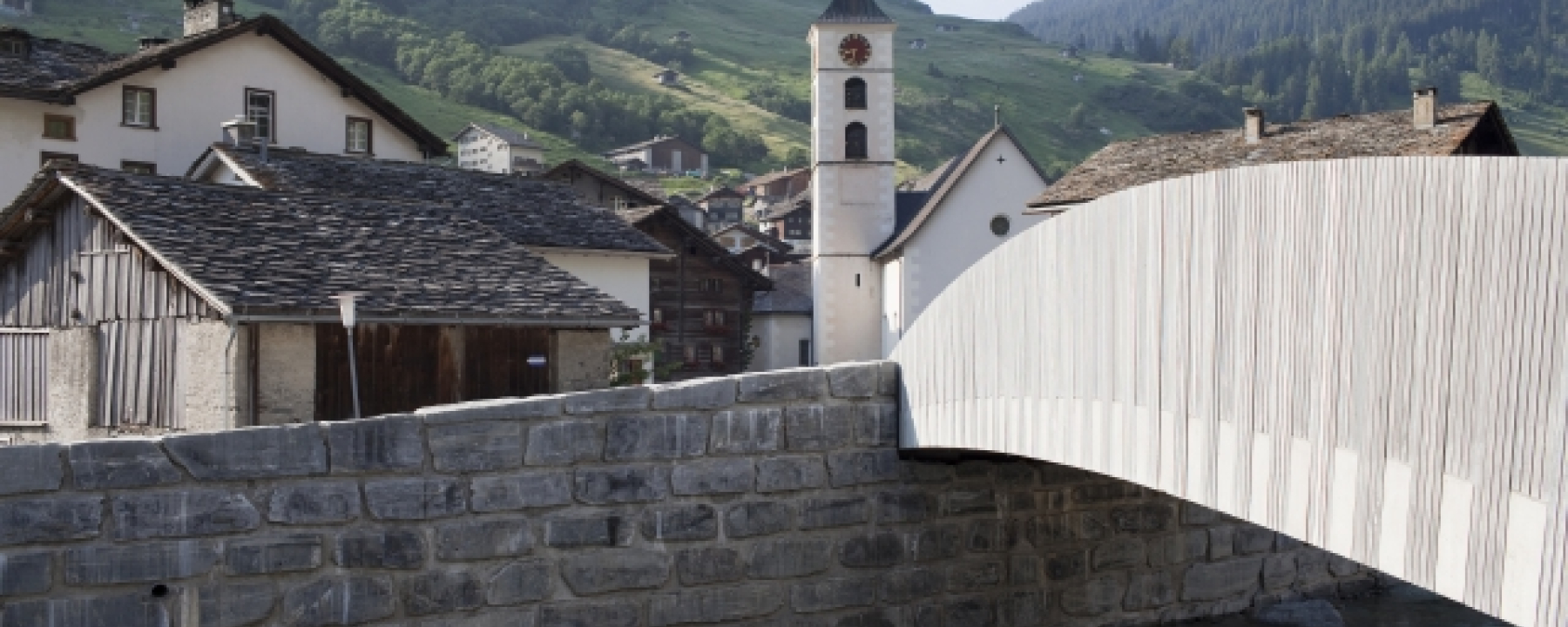 Dorfbrücke Vals; Foto: W. Dechau