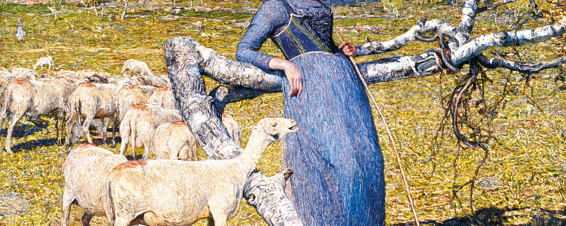 Mezzogiorno sulle Alpi – Mittag in den Alpen, 1892: (85,5 × 79,5 cm, Öl auf Leinwand, Ohara Museum of Art, Kurashiki, Japan).