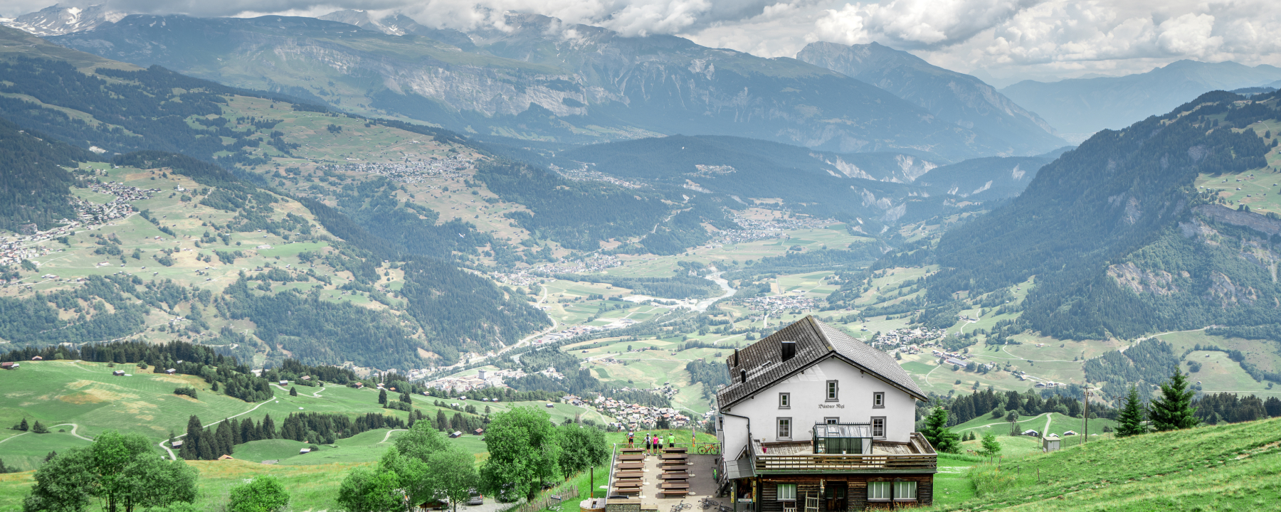Ausblick in der Val Lumnezia