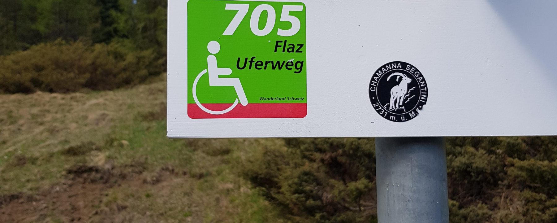 Die Wegweiser für Barrierefreie Wanderwege