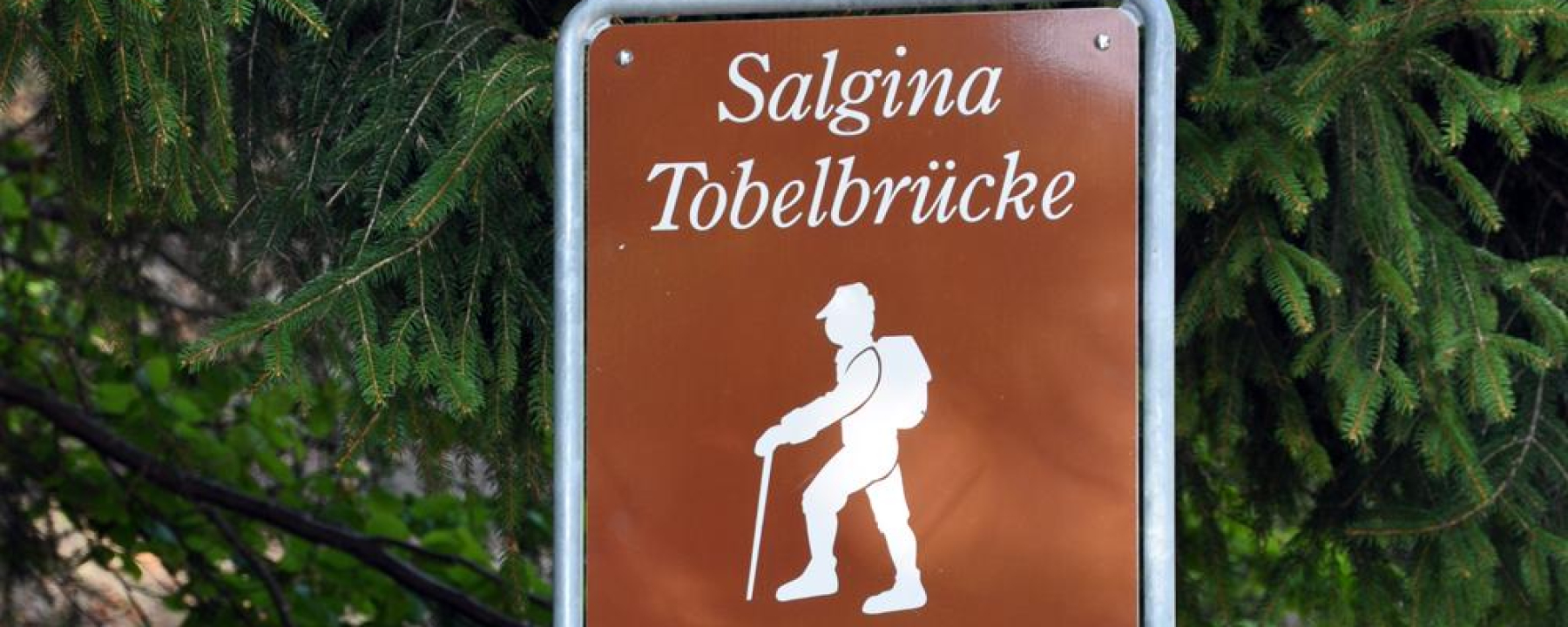 Beschilderung Rundwanderweg Salginatobelbrücke