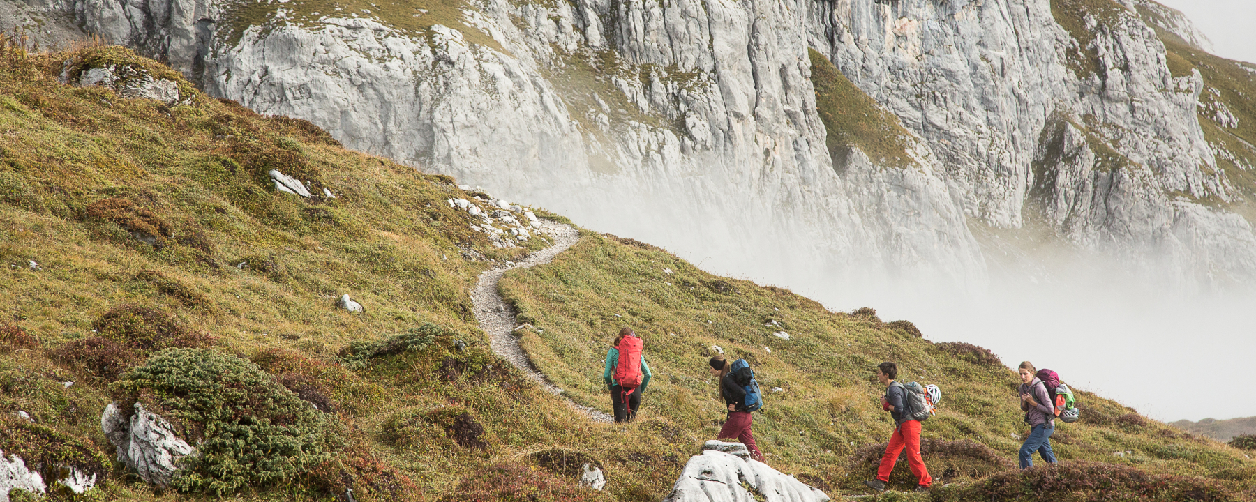 Klettersteig Sulzfluh - Zustieg von Partnun