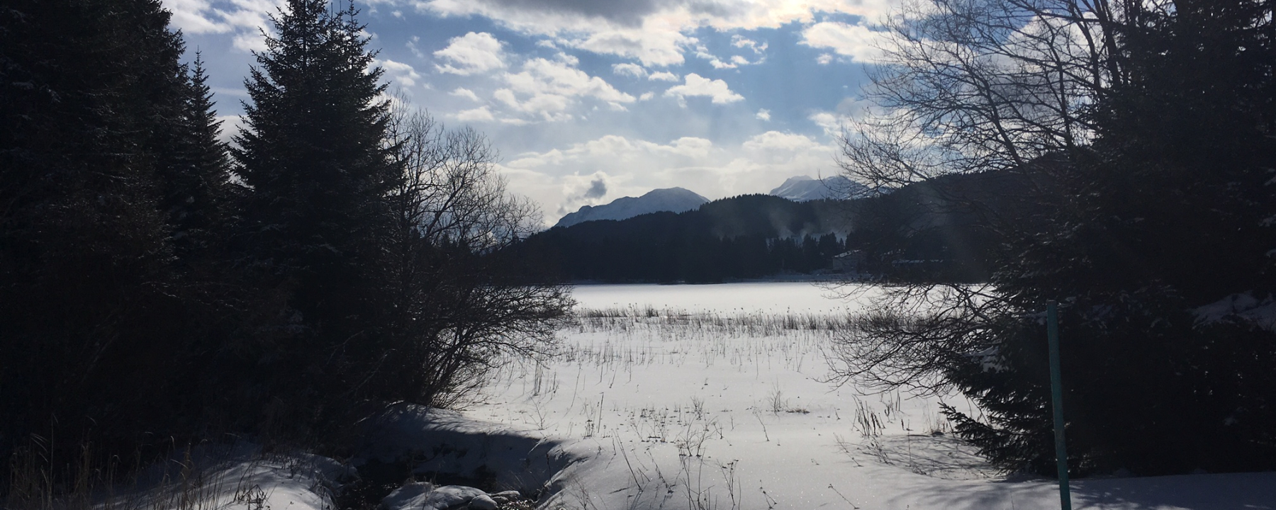 Loipe entlang des Heidsees