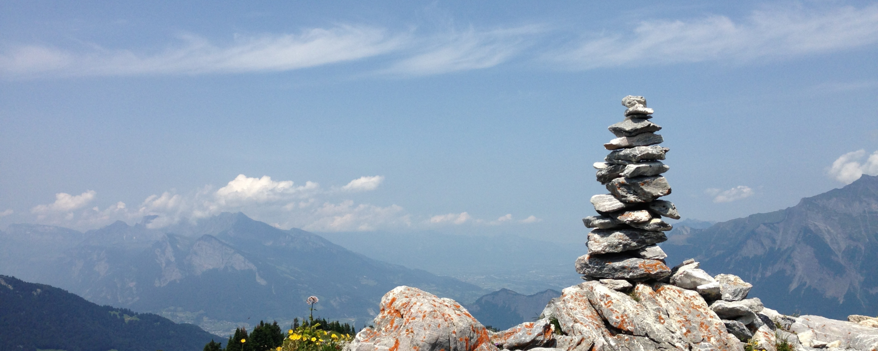 Steinskulpturen auf dem Chimmispitz