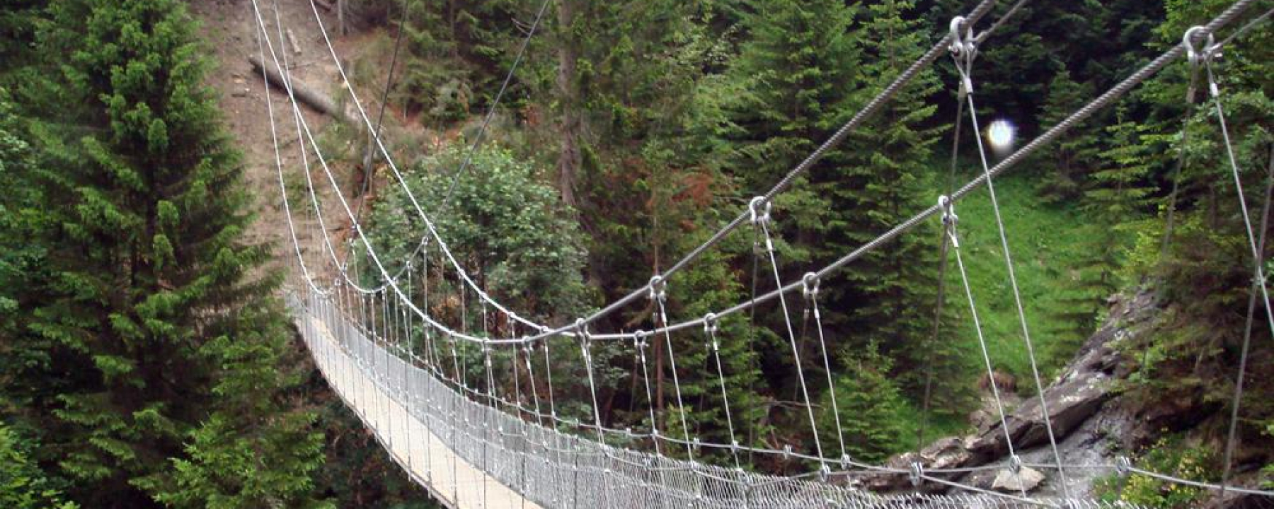 Die Chleibach-Hängebrücke