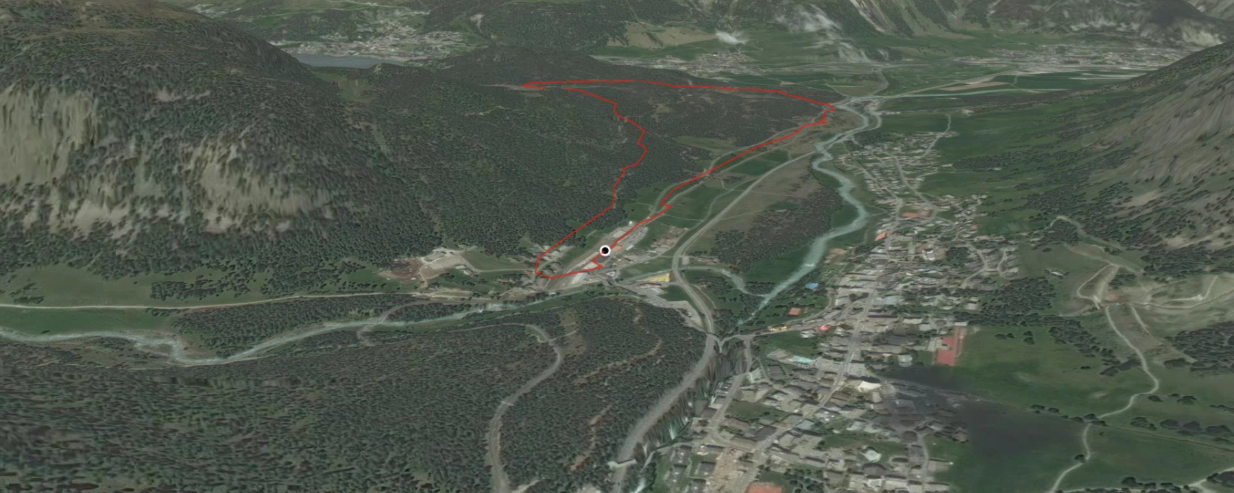 Trailrunning-Strecke in Graubünden: Stazer See