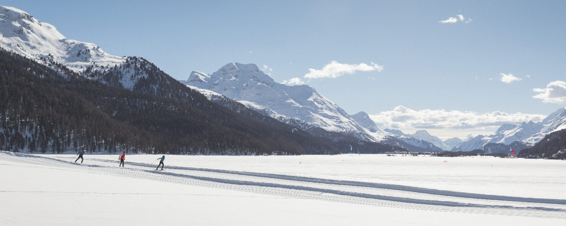 Engadiner Seenplatte mit Blick nach Maloja