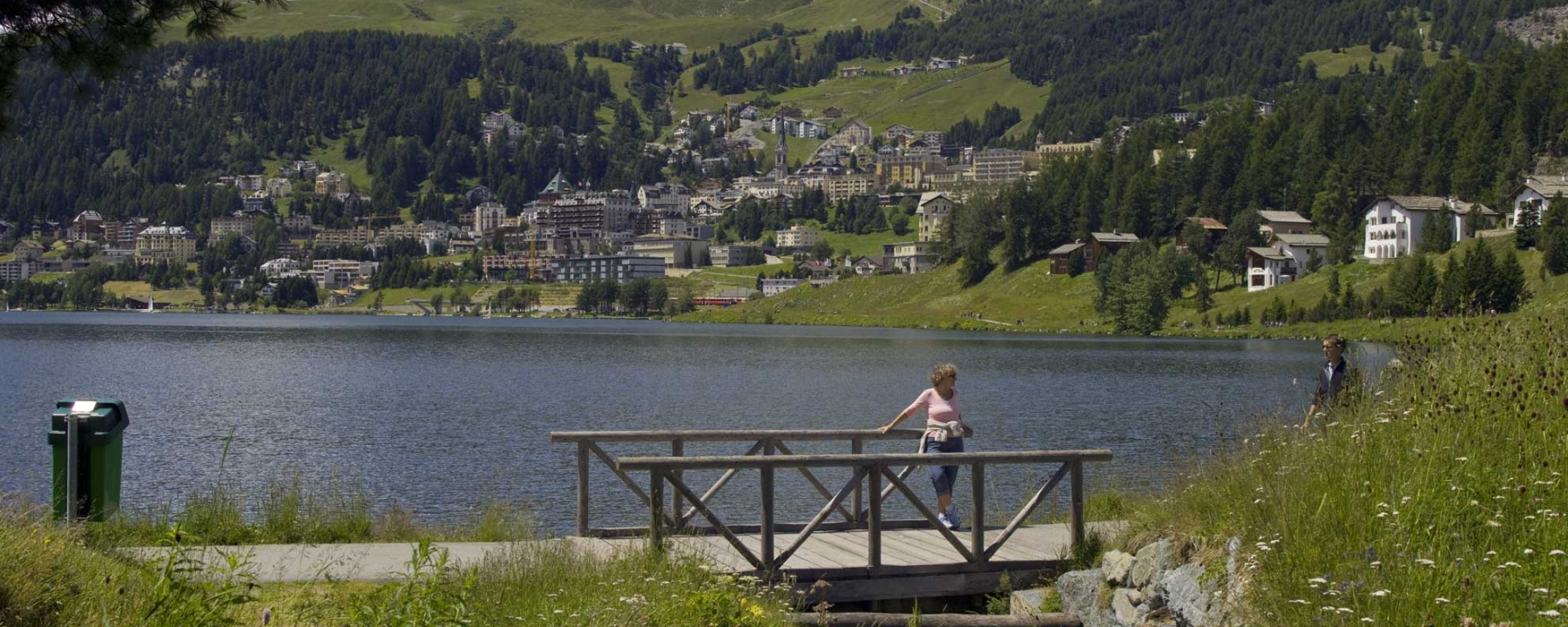 Blick auf St. Moritz