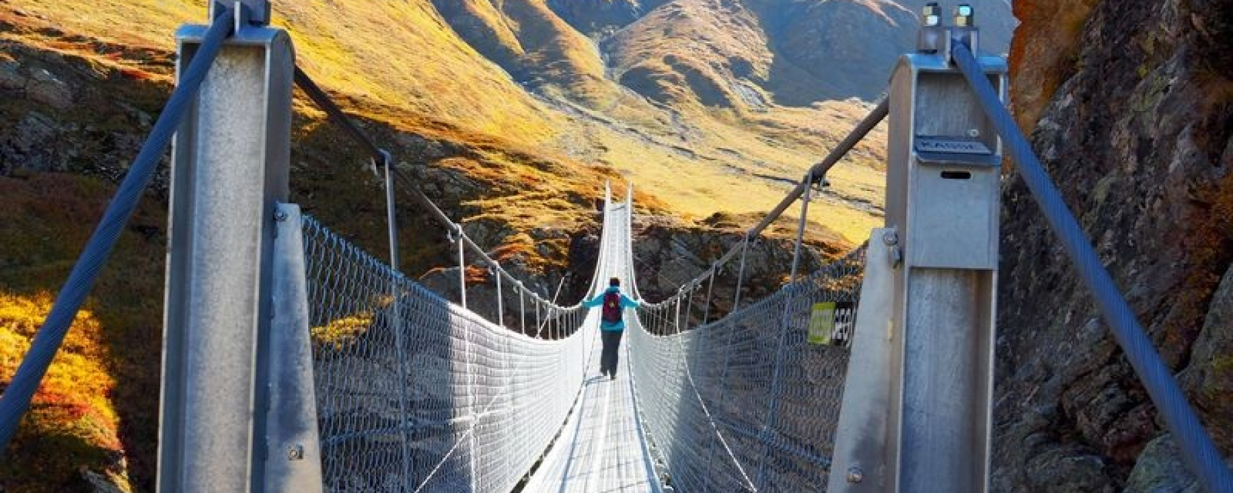 Hängebrücke Punt la Greina