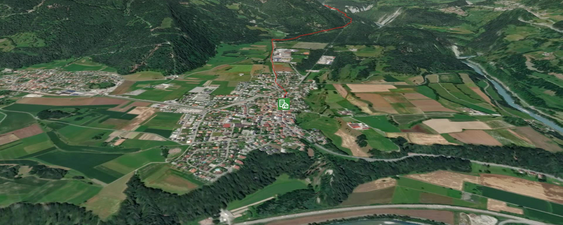 Pilgerweg in Imboden: Via Francisca: Bonaduz - Ilanz