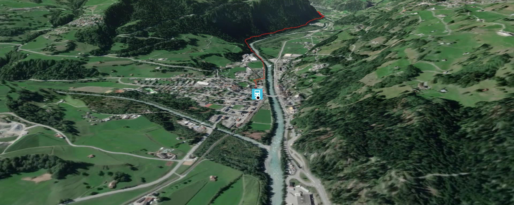 Pilgerweg in Surselva: Via Francisca: Ilanz - Disentis