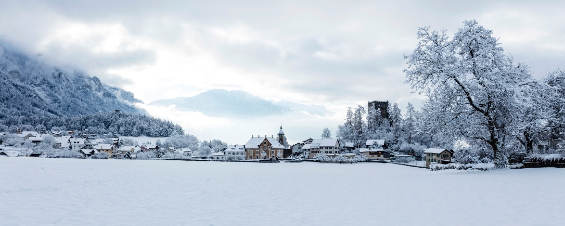 Schloss Sins mit Ruine alt Sins