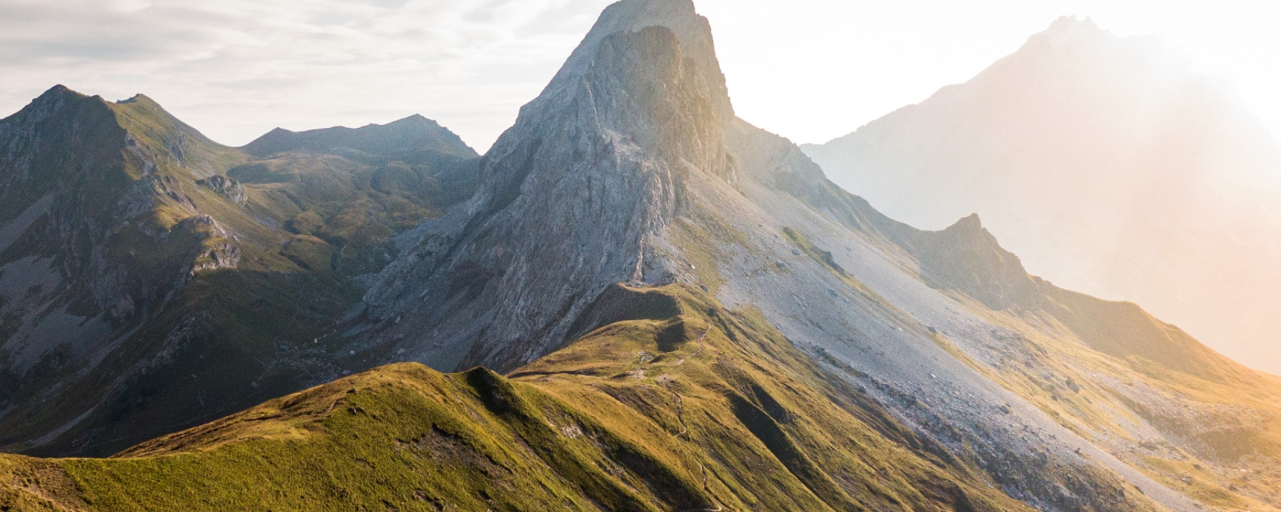 Prättigauer Höhenweg auf dem Cavelljoch im Rätikon