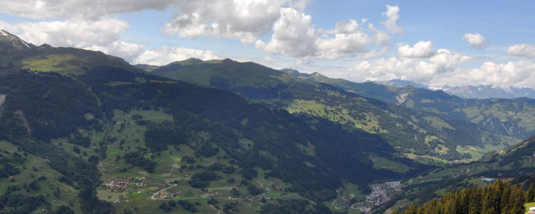 Panorama von der Saaseralp aus in Richtung Küblis