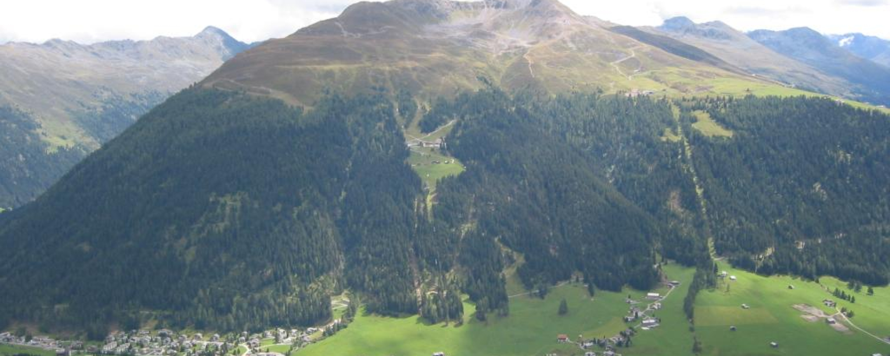 Etappe 16: Blick von oben auf Davos