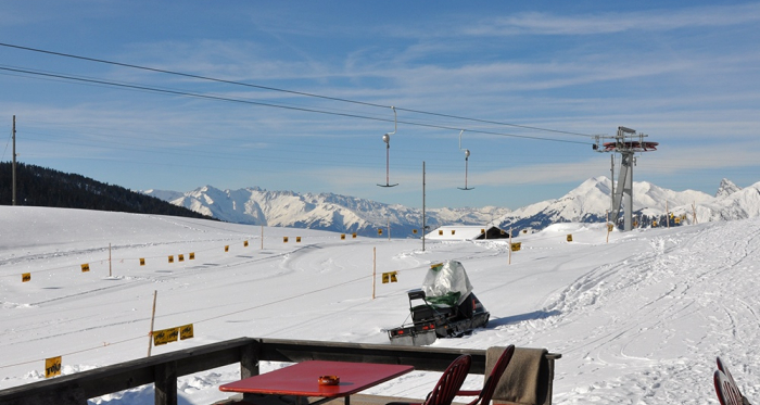Blick vom Hochsitz Richtung Schesaplana