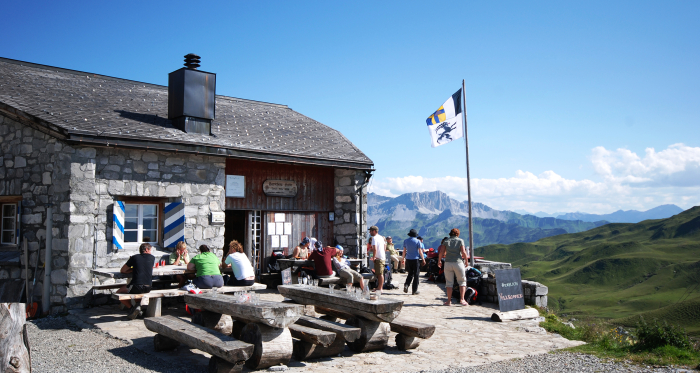 Aussicht Carschinahütte