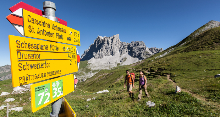 Unterwegs auf dem Prättigauer Höhenweg