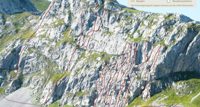 Klettergarten Gruoben, Grüenwändli