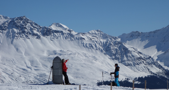 Beim Dreibündenstein, Blick Richtung Lenzerheide