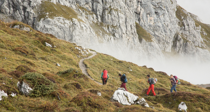 Klettersteig Sulzfluh - Zustieg von Partnun