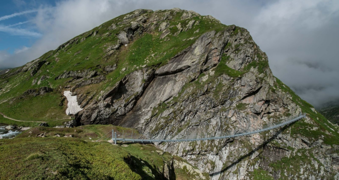 Hängebrücke Punt la Greina