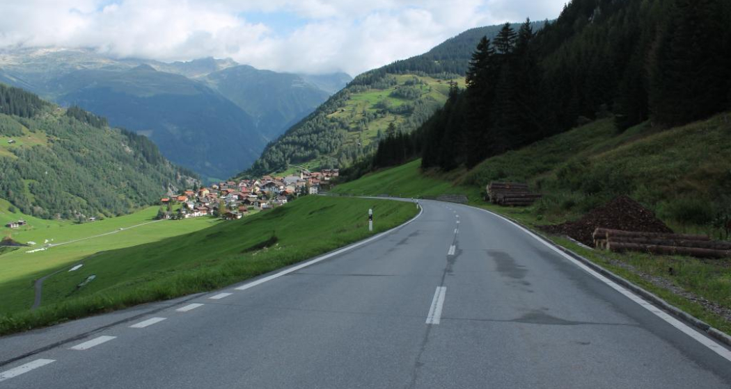Blick zurück nach Curaglia Blick zurück nach Curaglia