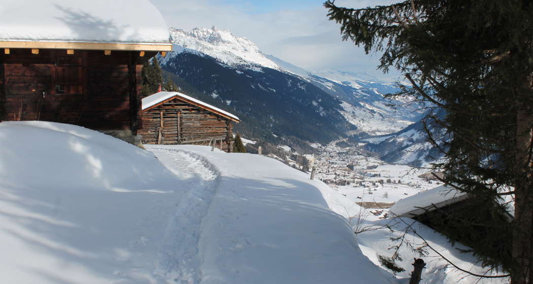 Run Cunel mit Blick nach Disentis Run Cunel mit Blick nach Disentis