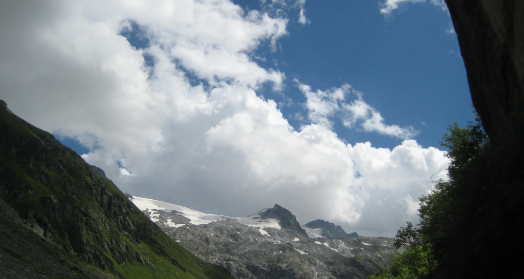 Der Medelsergletscher zeigt sich schon Der Medelsergletscher zeigt sich schon