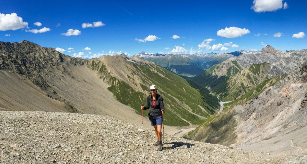 Ziel erreicht: Val Trupchun und Piz d’Esan von der Fuorcla Trupchun aus gesehen. Ziel erreicht: Val Trupchun und Piz d’Esan von der Fuorcla Trupchun aus gesehen.