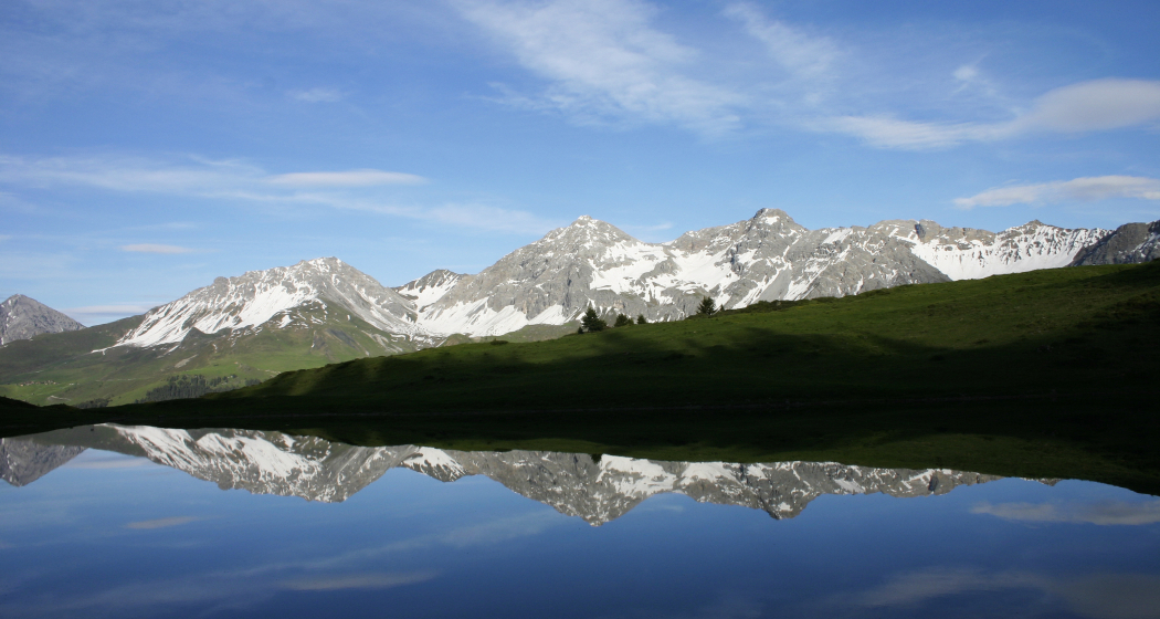 Wunderschöne Aussicht vom Oberen Prätschsee Wunderschöne Aussicht vom Oberen Prätschsee