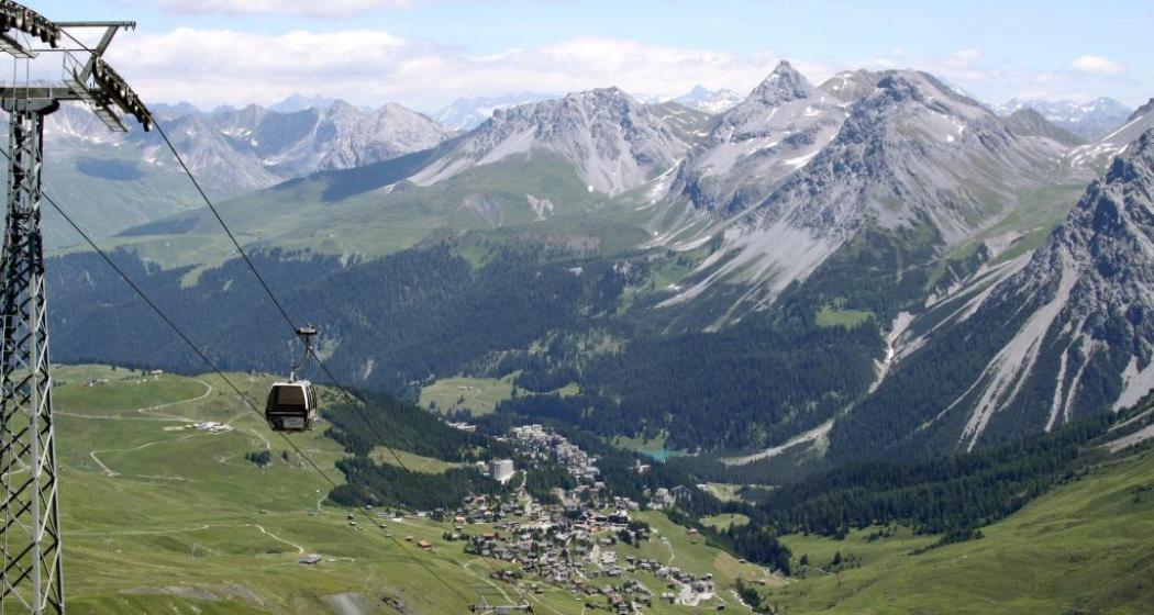 Die Aussicht vom Hörnli aufs Dorf Die Aussicht vom Hörnli aufs Dorf