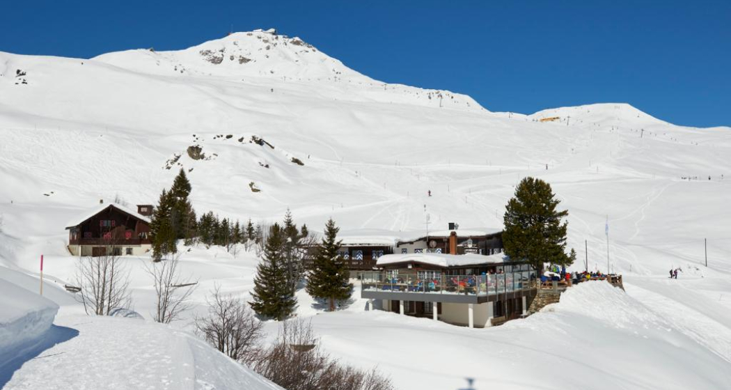 Das Restaurant Alpenblick im Winter Das Restaurant Alpenblick im Winter