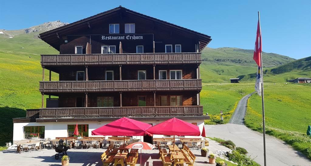 Das Hotel Erzhorn im Sommer Das Hotel Erzhorn im Sommer