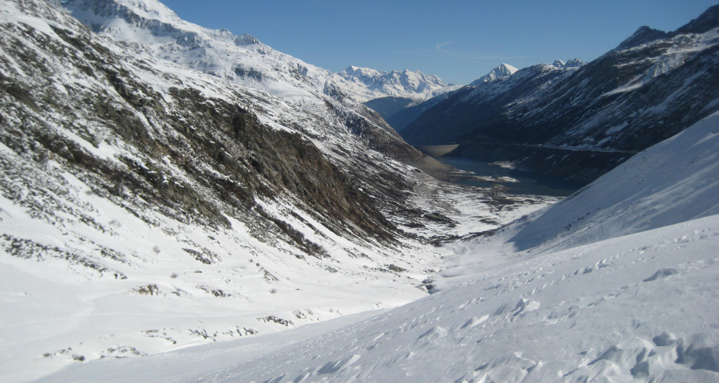 Ein Blick zurück zum Stausee Ein Blick zurück zum Stausee